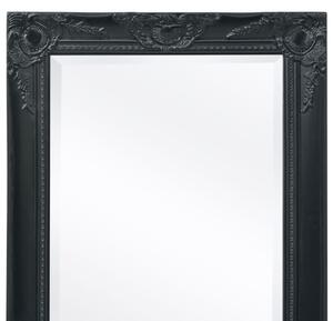 VidaXL 140x50 cm fekete barokk stílusú fali tükör