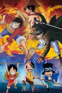 Plakát One Piece - Ace Sabo Luffy, (61 x 91.5 cm)