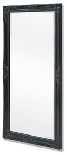 VidaXL Barokk stílusú fali tükör 120x60 cm fekete