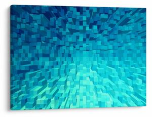 Absztrakt kocka kép (70x50 cm)