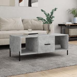 Betonszürke szerelt fa dohányzóasztal 102 x 50 x 40 cm