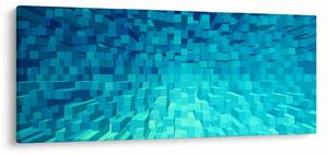 Absztrakt kocka kép (120x50 cm)