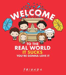 Művészi plakát Friends - Welcome to the real world, (26.7 x 40 cm)