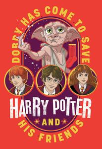 Művészi plakát Harry Potter - Dobby has come to save, (26.7 x 40 cm)