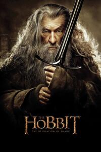 Művészi plakát Hobbit - Gandalf, (26.7 x 40 cm)