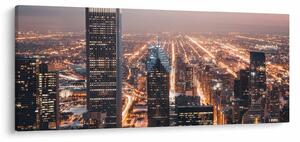Fényes metropolisz képe (120x50 cm)