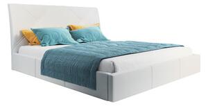 Kárpitozott ágy KARO mérete 120x200 cm Fekete műbőr