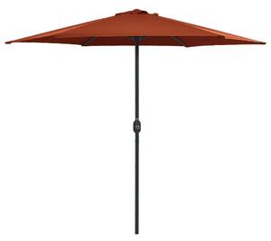VidaXL terrakotta kültéri napernyő alumíniumrúddal 270 x 246 cm