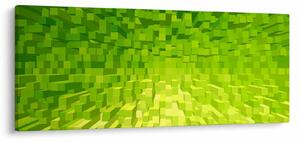 Sárgászöld kockák képe (120x50 cm)