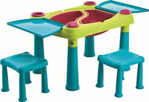 Keter Creative Play Table kreatív asztalka két székkel , türkizkék/zöld