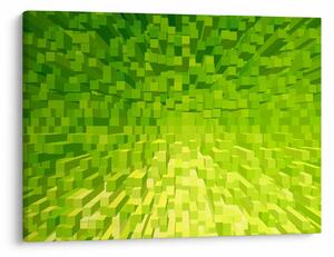 Sárgászöld kockák képe (70x50 cm)