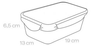 Tescoma FRESHBOX téglalap alakú ételtároló doboz, 1 l