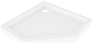 Mexen Flow+ ötszögletű zuhanytálca 90 x 90 cm, fényes fehér - 46P109090H