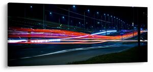 Éjszakai város képe (120x50 cm)