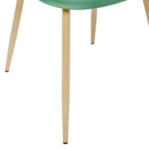 Étkezőszék, műanyag - fém, zöld - SKAGEN BASIC