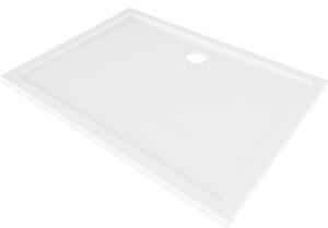 Mexen Flow téglalap alakú slim zuhanytálca 90 x 85 cm, fényes fehér - 46R108590