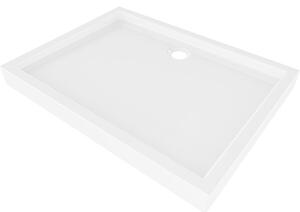 Mexen Flow+ téglalap alakú zuhanytálca 100 x 70 cm, fényes fehér - 46R107010H