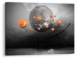 Narancssárga gömbök képe (70x50 cm)