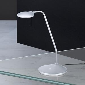 COBRA modern CCT LED asztali lámpa , matt nikkel, 600lm