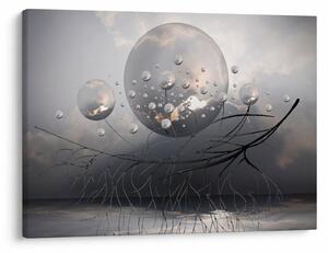 Absztrakt gömbök képe (70x50 cm)