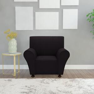 VidaXL 131079 Stretch Couch Slipcover Black Polyester Jersey