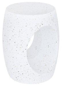Dohányzóasztal, totem, üreges, fehér - TROUTROU
