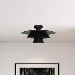Luminex Plato mennyezeti világítás, fekete, fém, Ø 38 cm, E27, dimmelhető, Fekete, Nappali / Étkező, fém, Modern