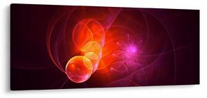 Modern rózsaszín absztrakció képe (120x50 cm)