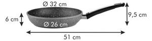 Tescoma i-PREMIUM Stone serpenyő, átmérő: 32 cm, 32 cm átmérőjű