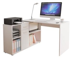Sarok íróasztal LU134, Szín: Fehér
