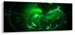 Kép - zöld absztrakció (120x50 cm)