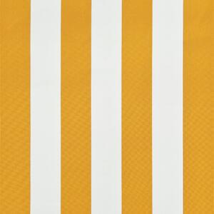 VidaXL feltekerhető sárga és fehér napellenző 300 x 150 cm