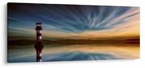 Világítótorony a tengeren (120x50 cm)
