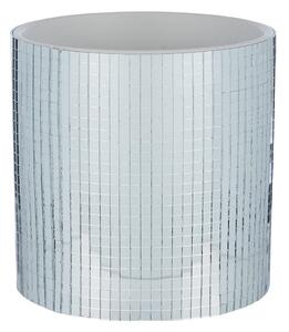 DISCO kaspó, ezüst Ø 11 cm
