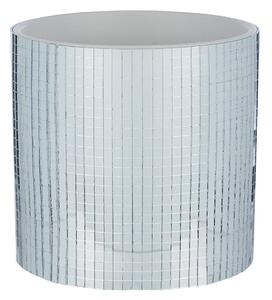DISCO kaspó, ezüst Ø 13 cm