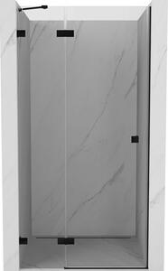 Mexen Lunar zuhanyajtó balra nyíló, 85 cm, átlátszó, fekete - 834-085-000-70-00-L