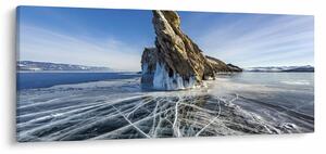 Jeges sziklák képe (120x50 cm)