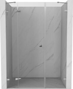 Mexen Lunar balra nyíló zuhanyajtó, 120 cm, áttetsző, króm - 834S-120-050-01-00-L