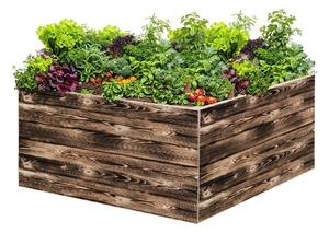 ATMOWOOD Fa magaságyás 120 x 120 x 60 cm - égetett felület
