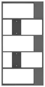 VidaXL fekete forgácslap könyvszekrény/térelválasztó 80x24x159 cm