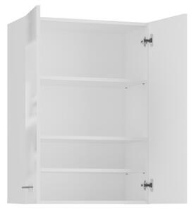 Pola mini DD felső fürdőszoba szekrény, fényes fehér