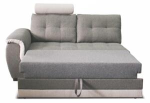 2-személyes kanapé fejtámlával és nyitható funkcióval, balos, szövet Inari 91 szürke + Inari 22 bézs, RUBA