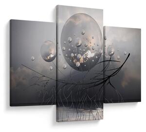 Absztrakt gömbök képe (90x60 cm)