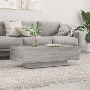 Szürke sonoma szerelt fa dohányzóasztal 100x49,5x31 cm