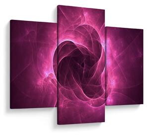 Modern rózsaszín absztrakció képe (90x60 cm)