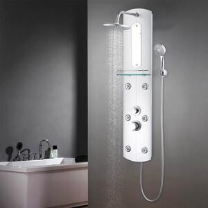 VidaXL ezüstszínű zuhanypanel 25 x 43 x 120 cm