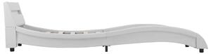 VidaXL fehér LED-es műbőr ágykeret 100 x 200 cm