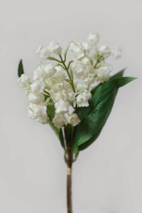 Fehér mű gyöngyvirágok 33cm