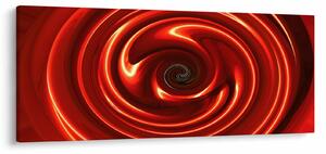 Absztrakt kép - piros spirál (120x50 cm)