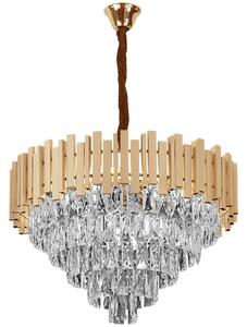 Mennyezeti függő lámpa G053-CP 80CM Gold kristály arany